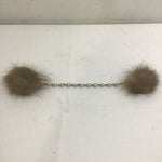 Vintage Rabbit Fur & Pearl Sweater Clip