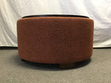 Contemporary Zihanhome Orange Upholstered Storage Ottoman