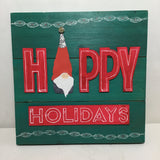 Eltimar Design "Happy Holidays" Gnome Mixed Media 3D-Artwork
