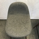 Pair of MCM Target Brown Metal & Grey Uphosltered Counter Stools