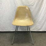 Vintage MCM Herman Miller Tan Fiberglass Bucket Accent Chair