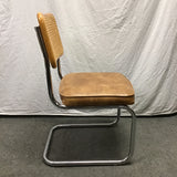 Vintage MCM Caned Cantilever Accent Chair