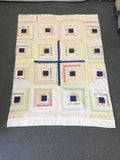 Off-White & Pink Multicolour Full Quilt