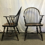 Set of 4 Modern Solid Pine Spindleback Dining Chairs