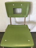 Vintage MCM Alert American Seating Green Resin Accent Chair