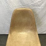 Vintage MCM Herman Miller Tan Fiberglass Bucket Accent Chair