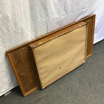 Vintage Mid-Century Modern/Regency Solid Maple Mirrored Wall Display Shelf