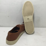 Frye Brown Leather Ivory Low Lace Sneaker