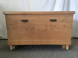 Vintage Solid Cedar Rolling Chest