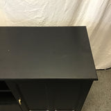 IKEA LOMMARP Black Laminate TV Stand