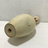 Vintage Brunswick Red Crown Wooden Bowling Pin