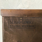 Vintage Sligh Walnut Veneer 4-Tier Shelf