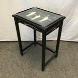 Single Vintage Chinoiserie Mother of Pearl Shadowbox Nesting Table