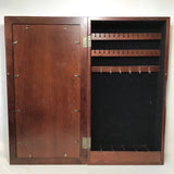 Modern SEI Cherry Veneer Wall-Hanging Jewelry Cabinet