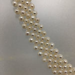 Off-White Beaded Pearl Necklace