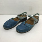 Naot Blue Leather "Gardenia" Clogs