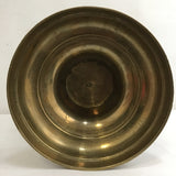 Vintage Floral Etched & Hand Painted Cast Brass Vase