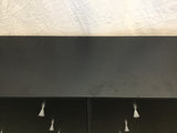 Modern Black Laminate 6-Drawer Dresser