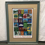 Framed "Ithaca Alphabet" Poster