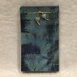 Twin Cat Blue & Green Monoprinted 28-Page Notepad