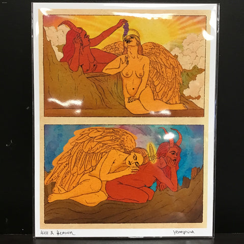 Yen Ospina "Hell & Heaven" 8.5x11 Signed Art Print