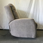 Modern Grey Upholstered Electric Heat/Massage Recliner