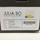 New in Box! Julia Bo Custom Yellow Leather "Vienna" Oxford 2" Pump Heels