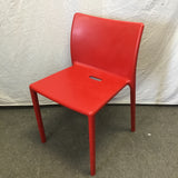 Contemporary MCM Magis Red Resin Air Chair by Jasper Morrison