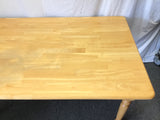 Modern Farmhouse Solid Tropical Wood Dining Table