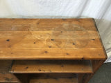 Vintage Danish Modern Solid Pine 4-Tier Shelf