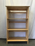 Modern Mission Solid Tropical Wood 4-Tier Folding Shelf