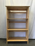 Modern Mission Solid Tropical Wood 4-Tier Folding Shelf