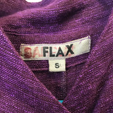 FLAX Purple Linen Cardigan