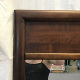 Vintage MCM Solid Walnut Mirror