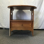 Vintage Round Solid Maple Tilt-Top Pub Table