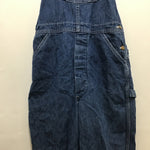 Vintage Distressed Lee Medium-Wash Blue Denim Overalls