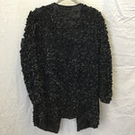 Vintage Laurence Kazar Black Beaded Silk Top