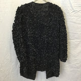 Vintage Laurence Kazar Black Beaded Silk Top