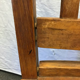 Vintage Solid Oak Slat-Back Banker's Office Chair