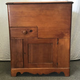 Vintage Craftsman Solid Cedar 1-Cabinet 1-Drawer Lift-Top Chest