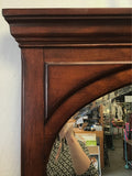 Craftsman Walnut Veneer 8-Drawer Dresser & Mirror