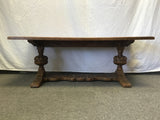 Vintage Jacobean Solid Oak Coffee Table