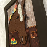 Eltimar Design "Dreamer" Horse in Stable Mixed Media 3D-Artwork