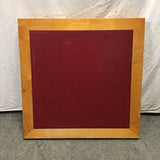 Vintage Stakmore Maple & Red Vinyl Draw-Leaf Card Table