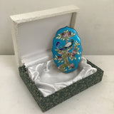 Handmade Korean Cloissonne Enameled Silver Trinket Box