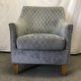 Modern Emerald Home "Kismet" Graphite Armchair