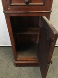 Vintage Mahogany Veneer & Marble Top Plant Stand
