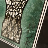 Eltimar Design Framed Small Green "Joy" Artwork Print