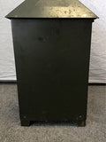 Vintage 1950's MC "Self Closing Solar Receptacle" Green Metal Waste Can
