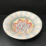 Retired Mackenzie-Childs "Rose Cottage" Ceramic Cereal Bowl